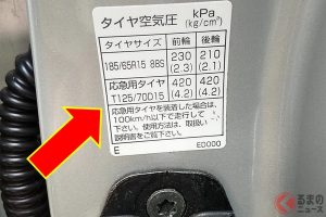 タイヤ空気圧２